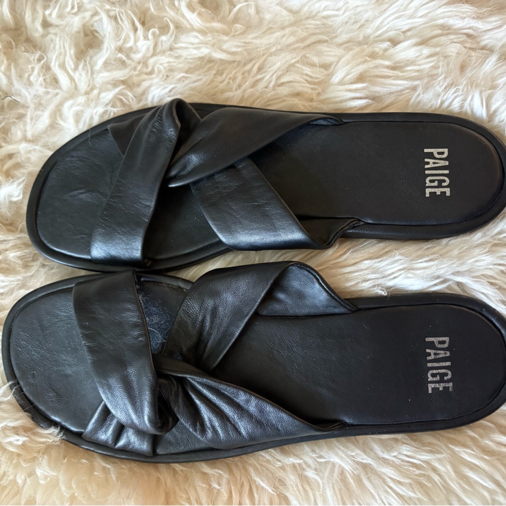 Paige Dana Black Sandals